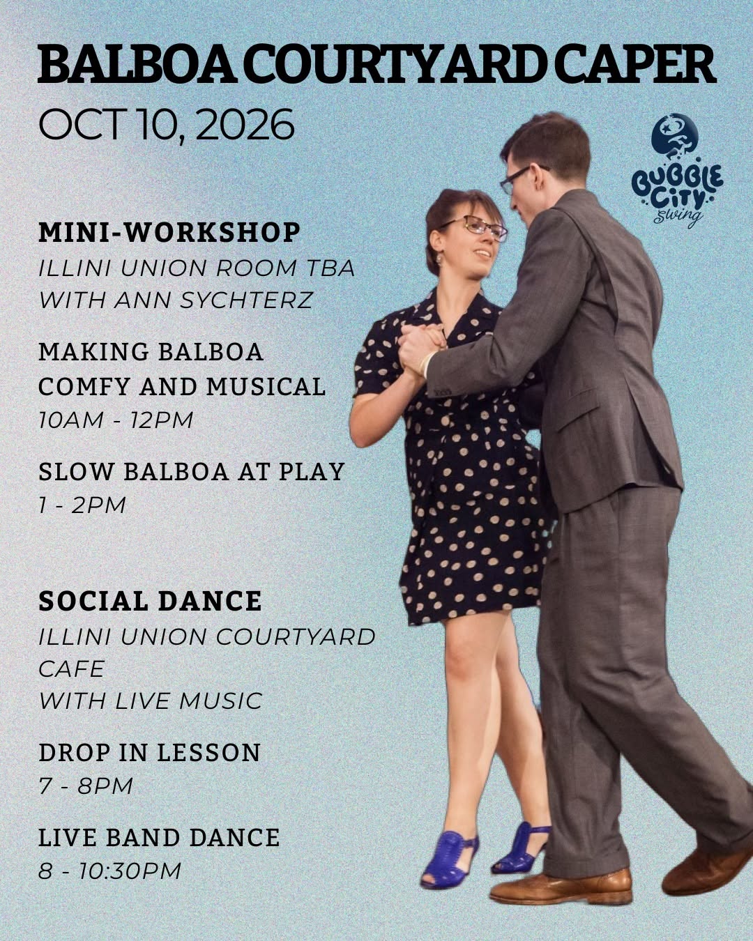 Balboa Courtyard Caper — SUN 11 OCT
