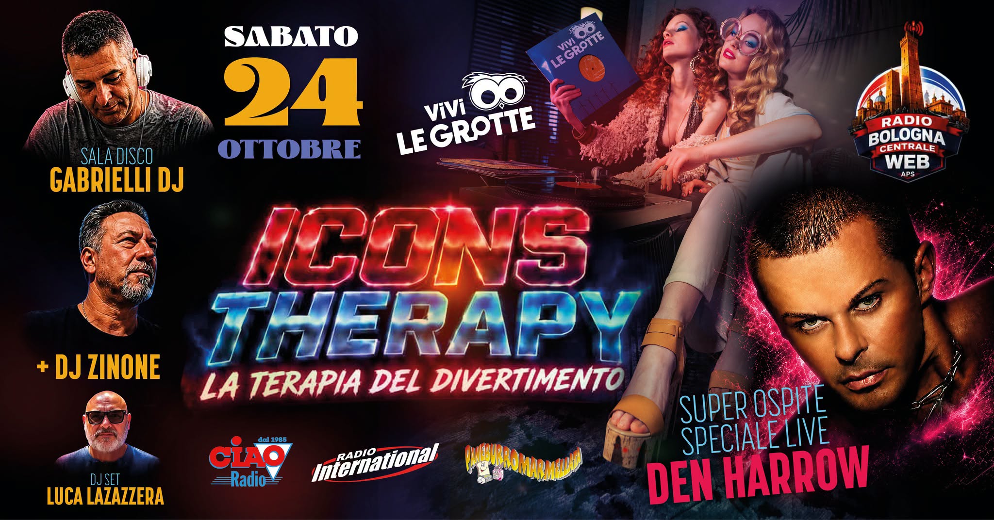 โจ ๐๐๐ข๐ก ๐ง๐๐๐ฅ๐๐ฃ๐ฌ โ DEN HARROW ๐๐๐ฉ๐ | Le Hit che hanno fatto la storia ๐ชฉ โ SAT 24 โ SUN 25 OCT