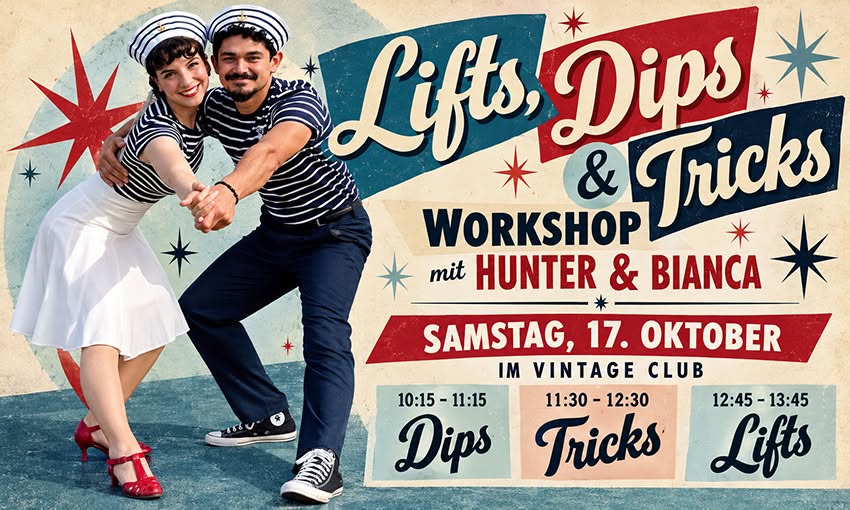 Lifts, Dips & Tricks mit Hunter & Bianca — SAT 17 OCT
