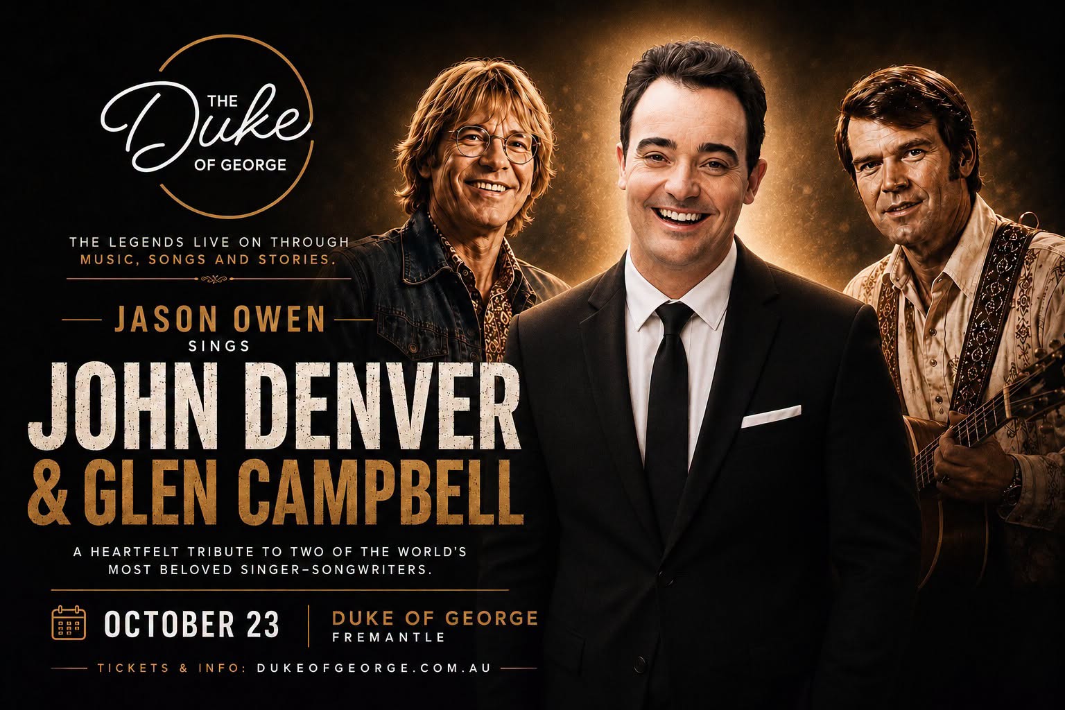 Jason Owen sings John Denver and Glen Campbell — FRI 23 OCT
