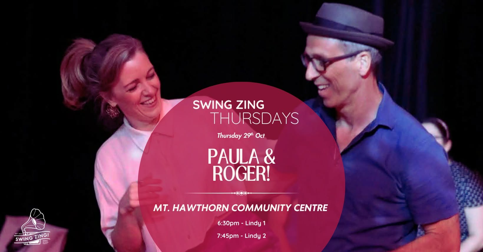 Lindy with Paula & Roger! — THU 29 OCT