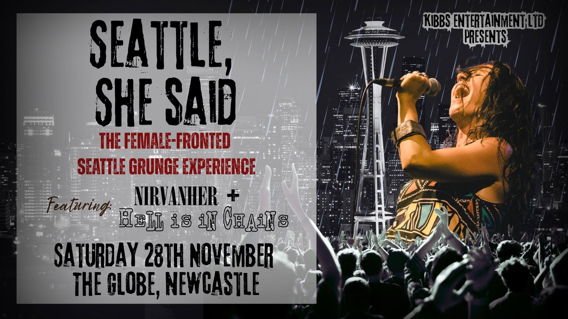 SEATTLE, SHE SAID | The female-fronted Seattle grunge experience - The Globe, Newcastle — SAT 28 NOV