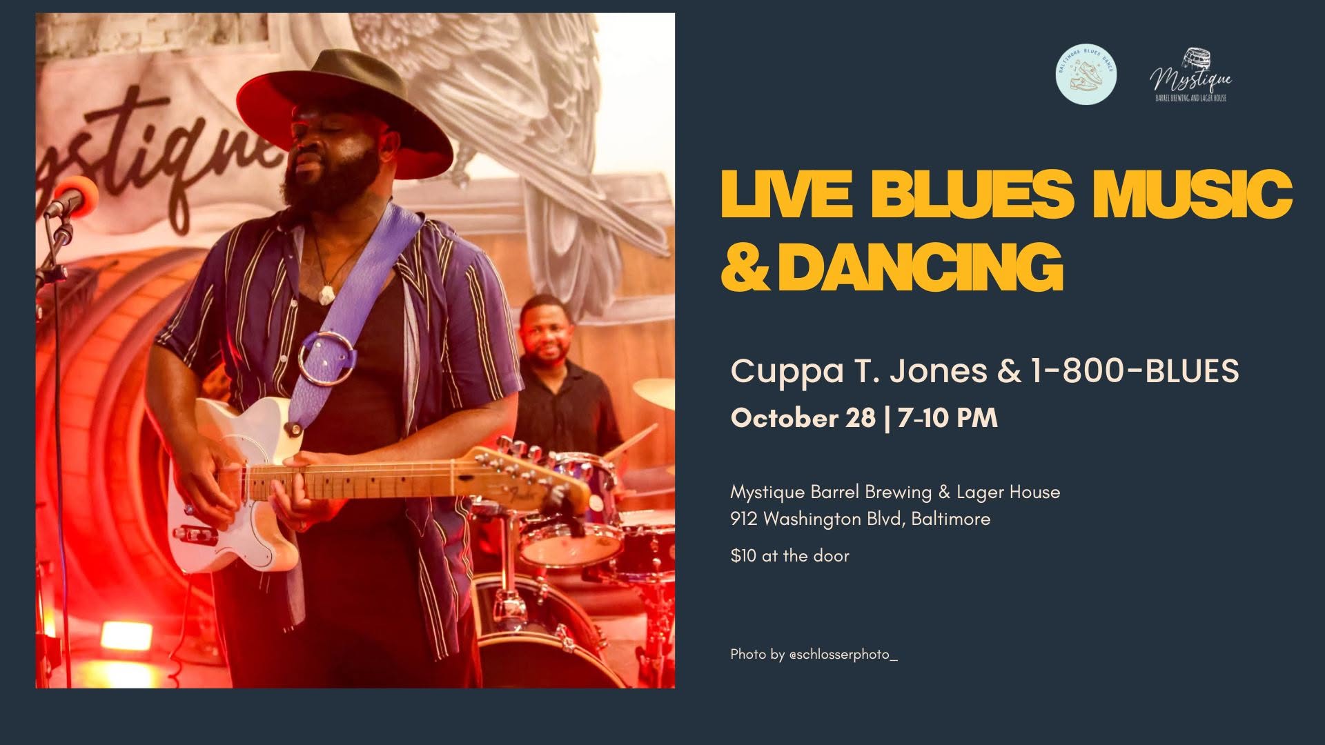 October Blues Live Music & Dance — WED 28 OCT