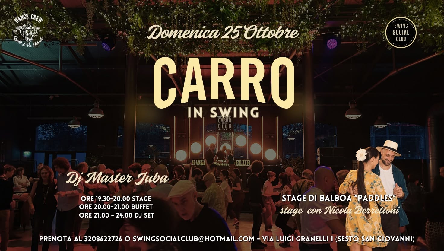 CARRO IN SWING 25.10 โ SUN 25 OCT