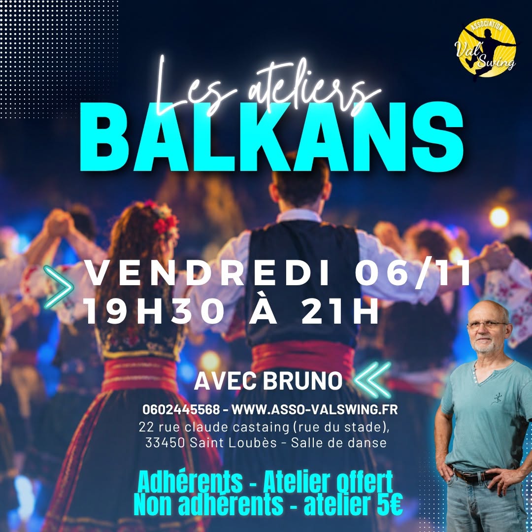 Atelier Balkans avec Bruno — FRI 6 NOV