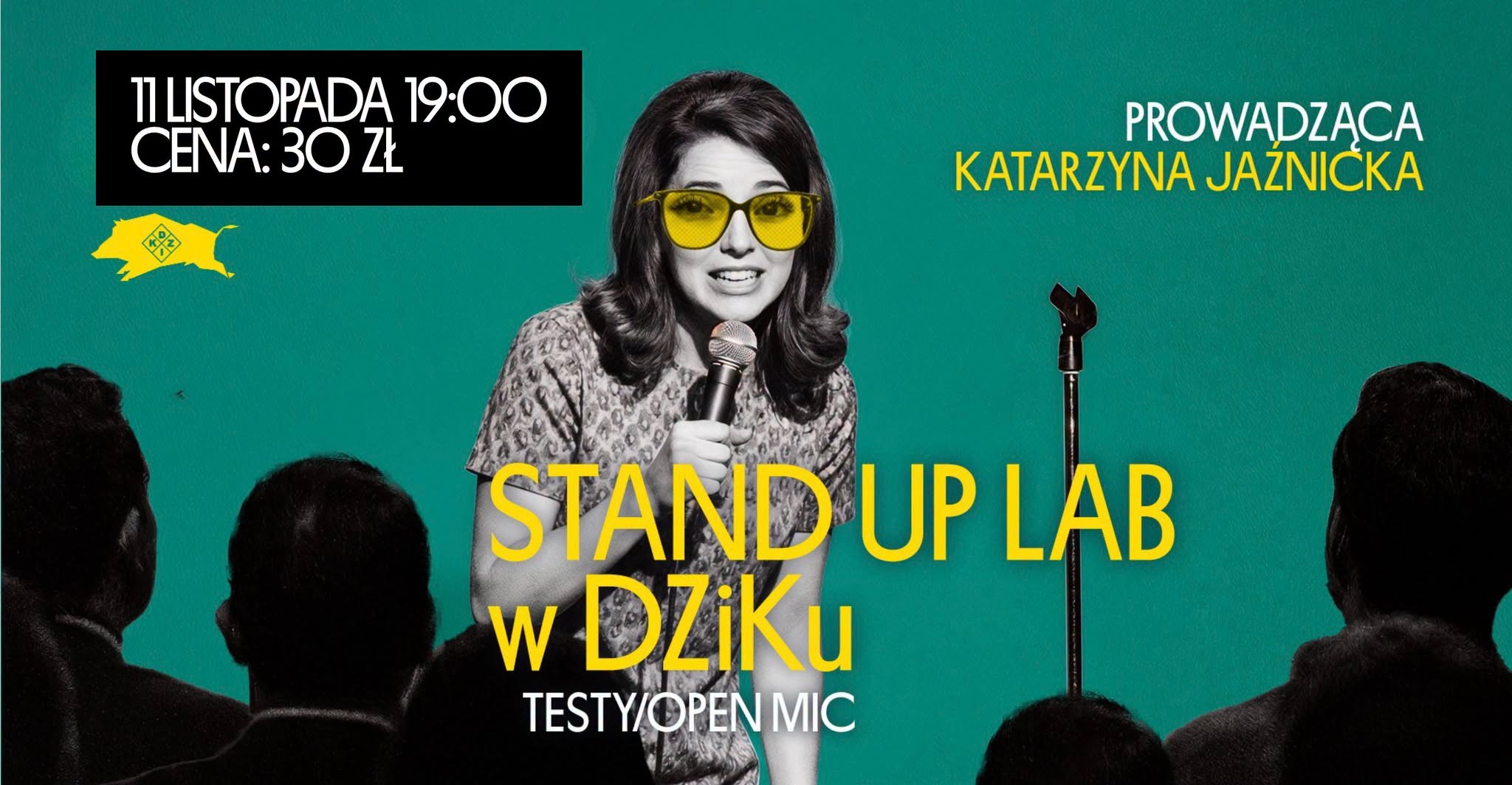 STAND UP LAB w DZiKu | Open Mic — WED 11 NOV