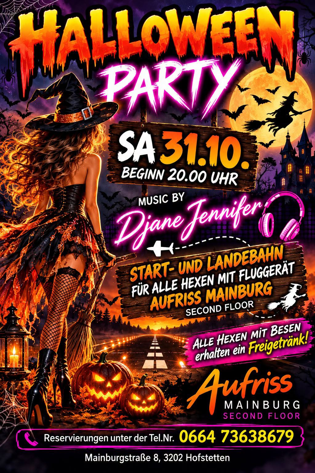 Halloween-Party — SAT 31 OCT – SUN 1 NOV