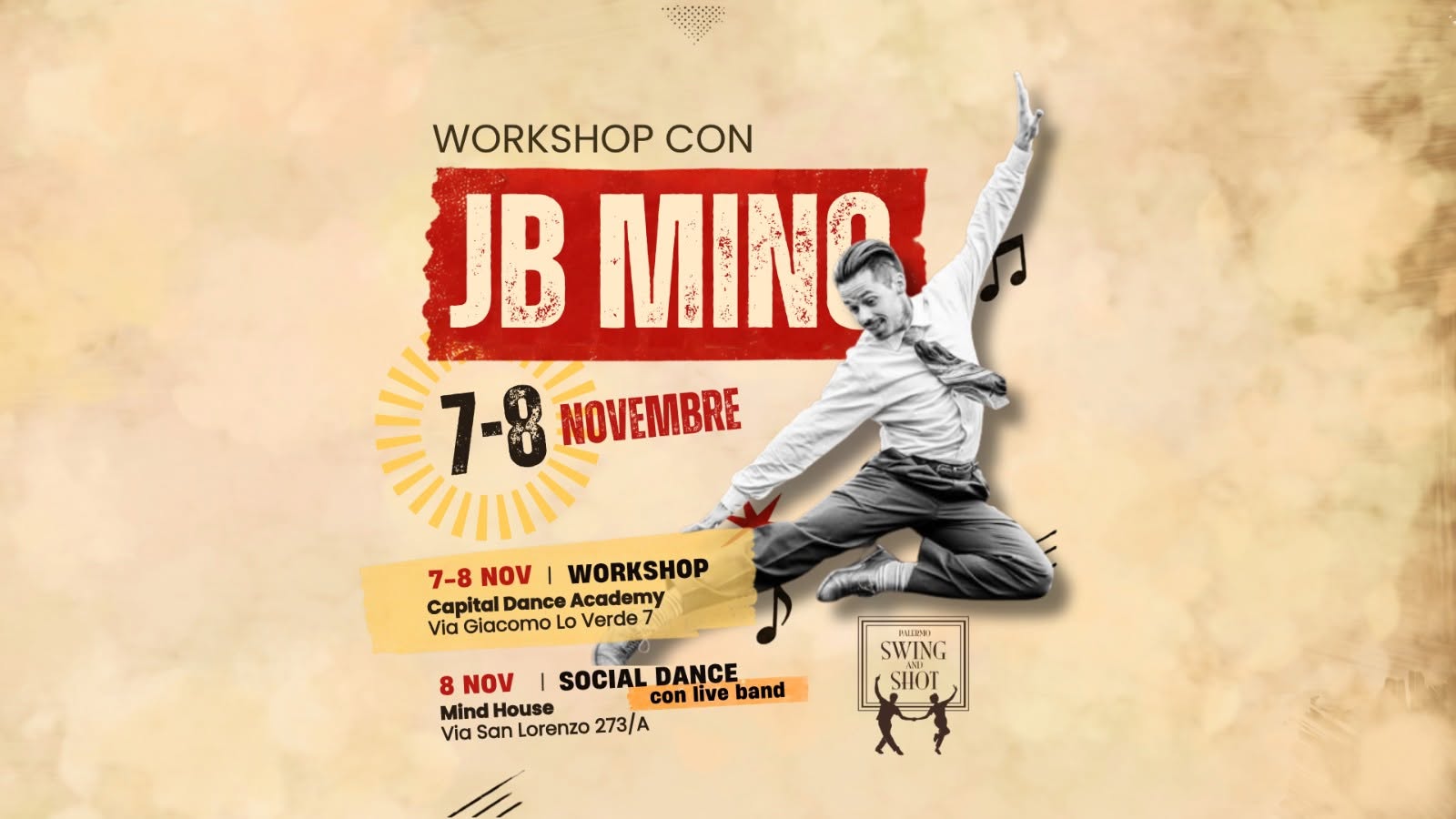 WORHSHOP JB MINO — SAT 7 NOV