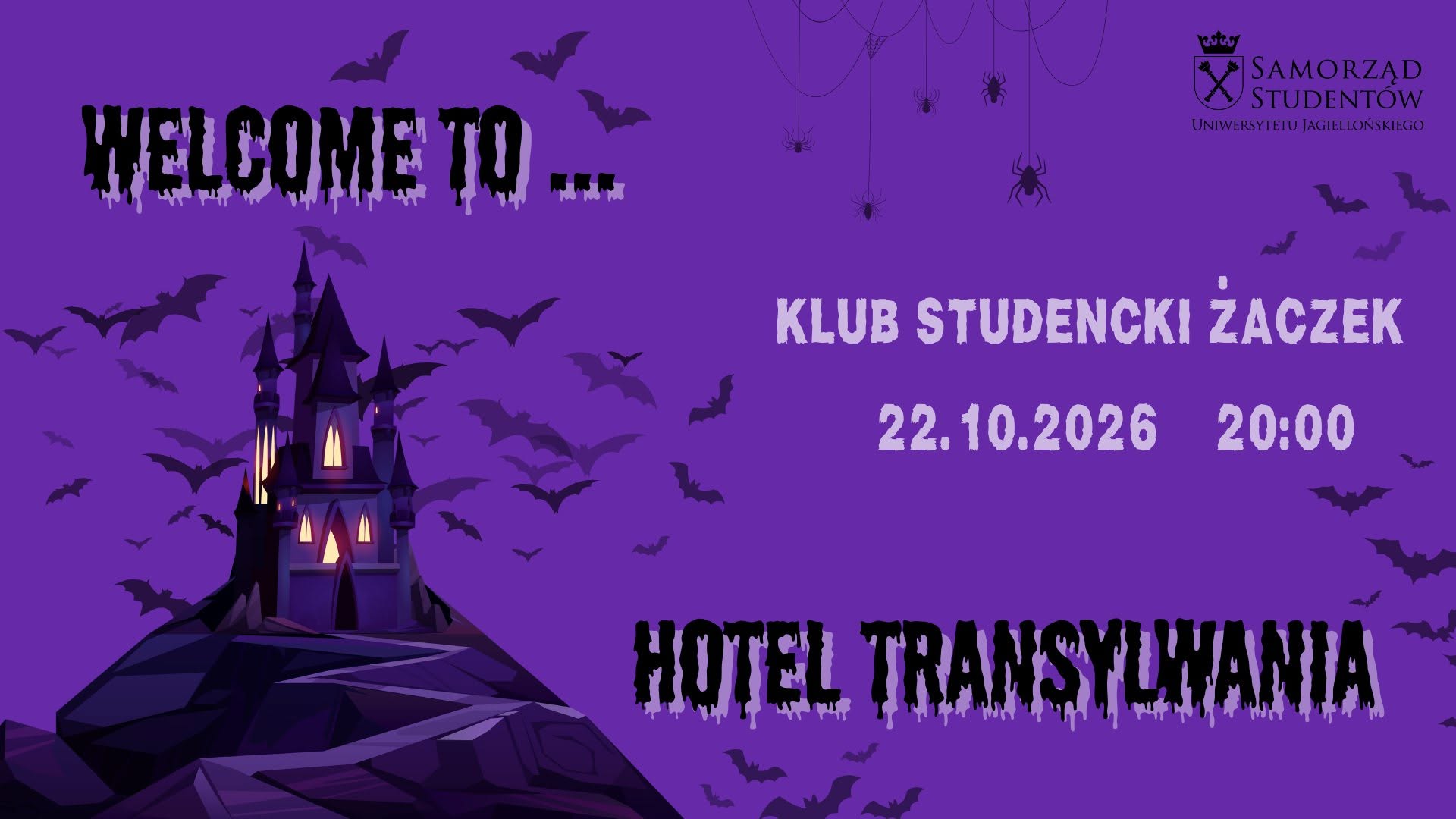 Welcome to... Hotel Transylwania — THU 22 OCT