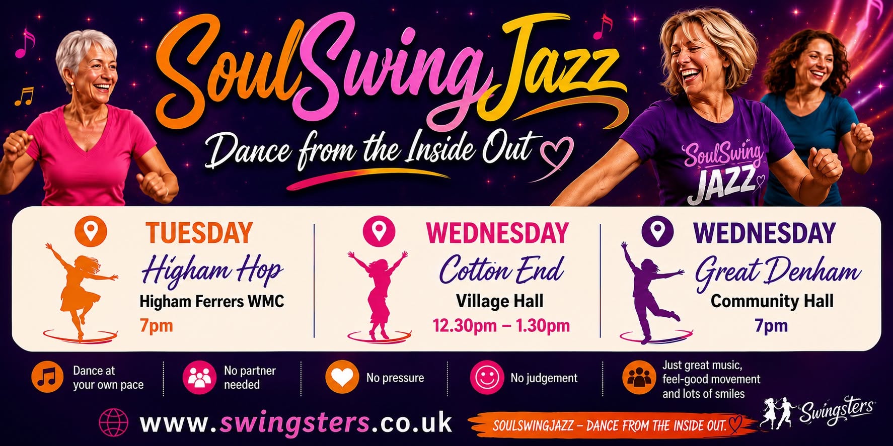 SOULSWINGJAZZ - DANCE EXERCISE CLASS β TUE 20 OCT