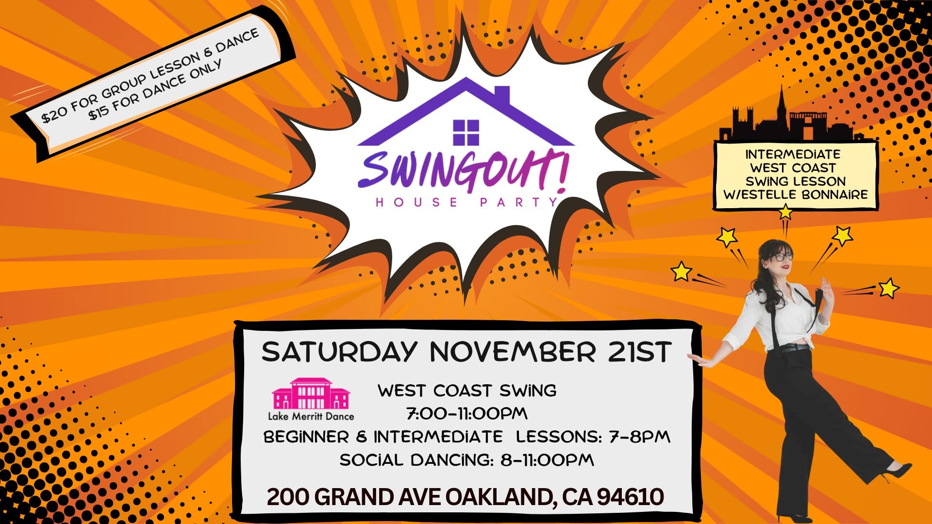 SwingOut! House Party — SUN 22 NOV