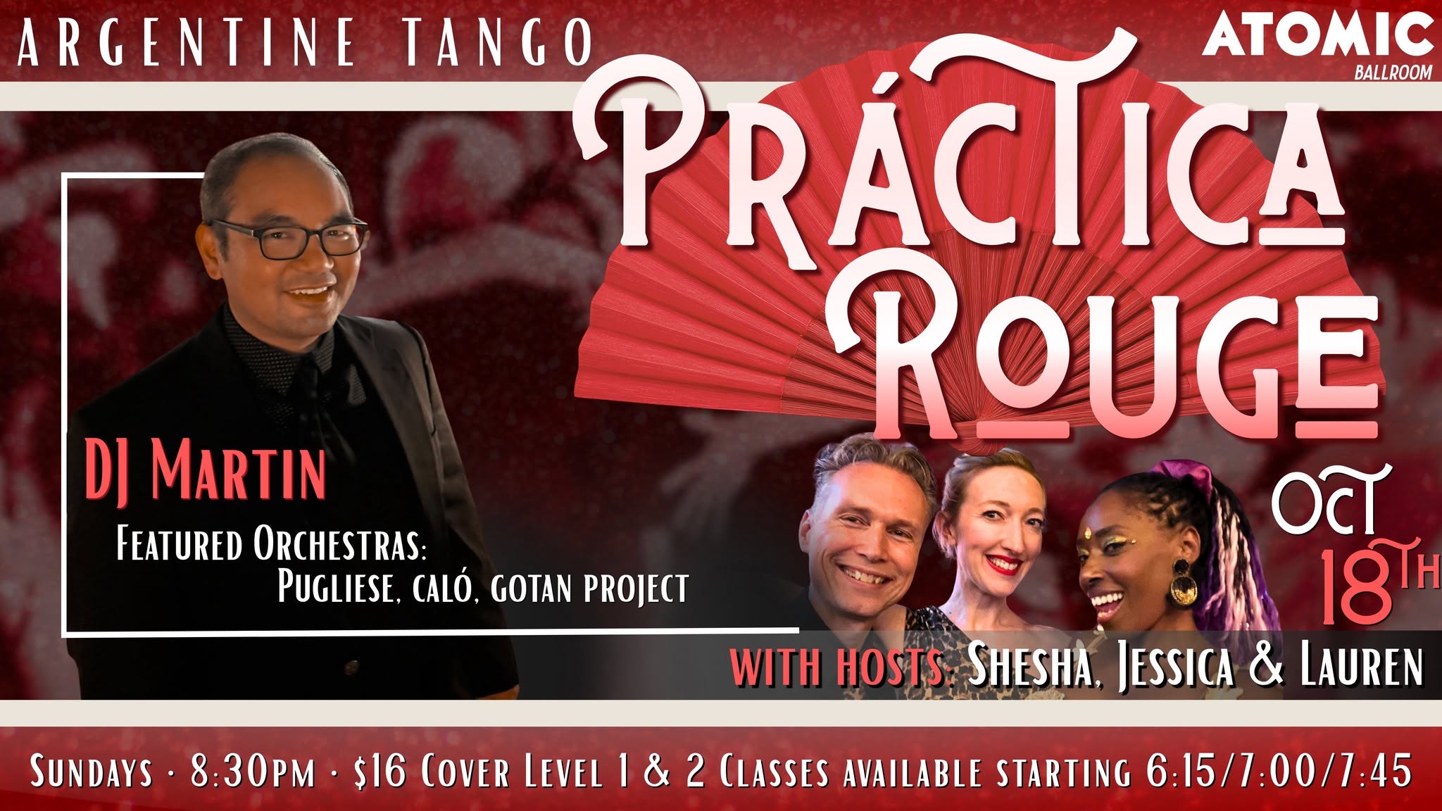 Práctica Rouge 🪭 DJ Martin — MON 19 OCT