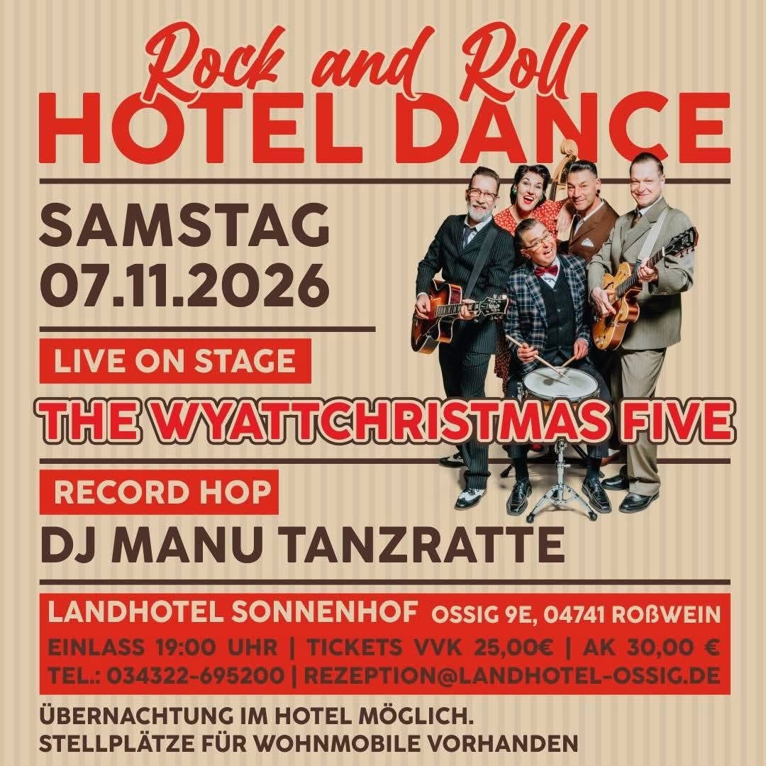 Rock'n'Roll Hotel Dance — SAT 7 NOV