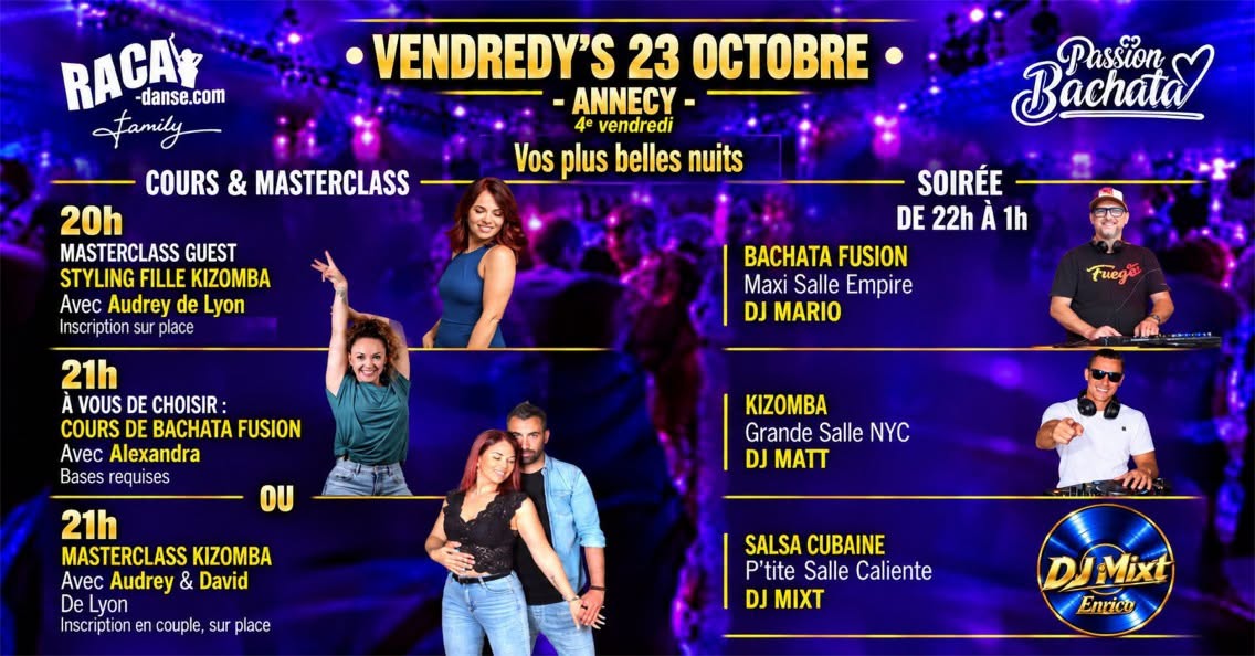 Vendredy's 23 Octobre SBK Annecy — FRI 23 OCT