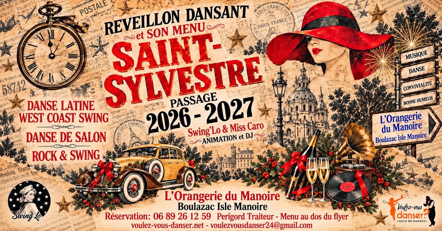 RÉVEILLON SPÉCIAL DANSANT & SON MENU ST SYLVESTRE — THU 31 DEC – FRI 1 JAN 2027