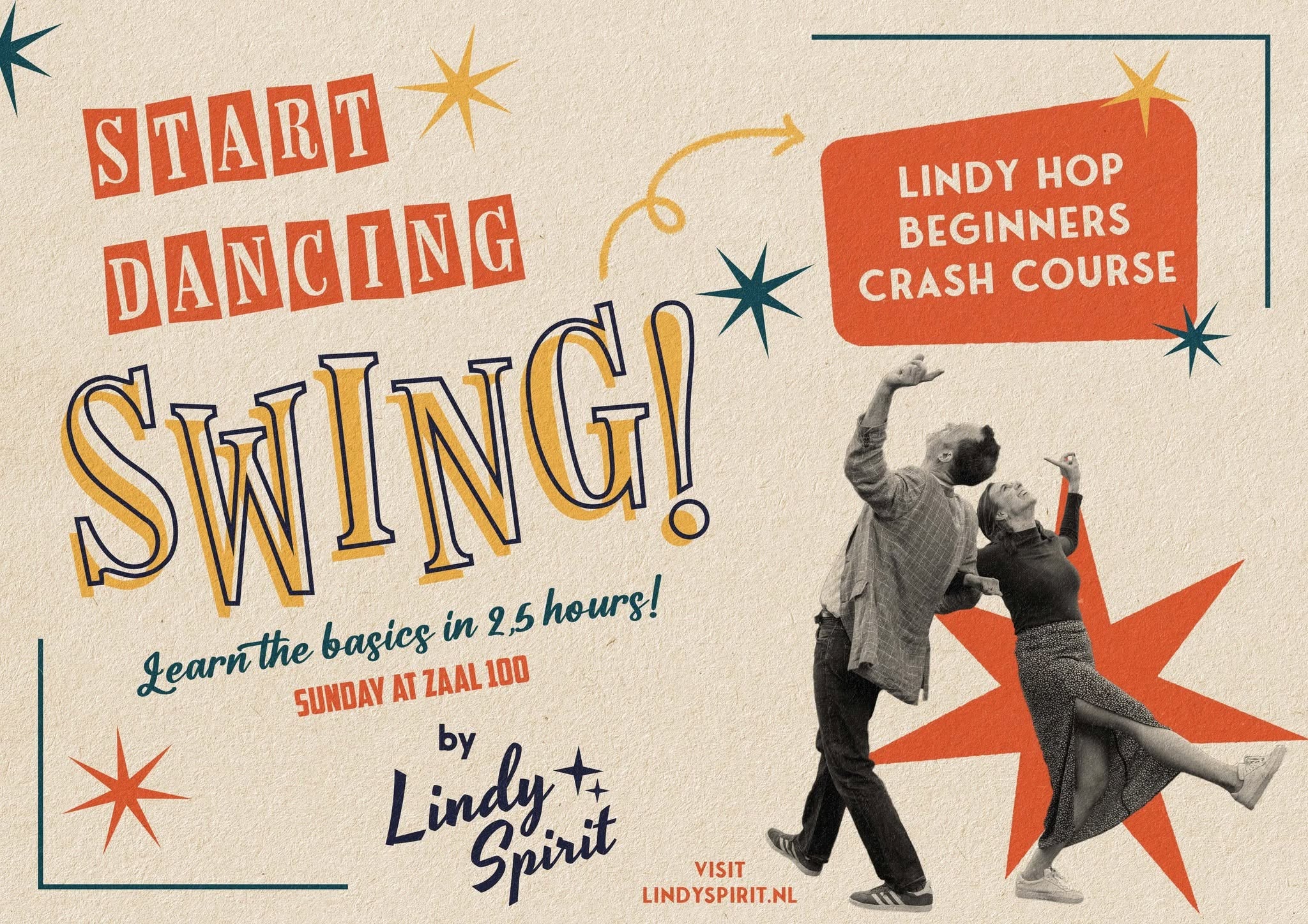 Lindy Hop Beginners Crash Course – Start Dancing Swing! — SUN 29 NOV