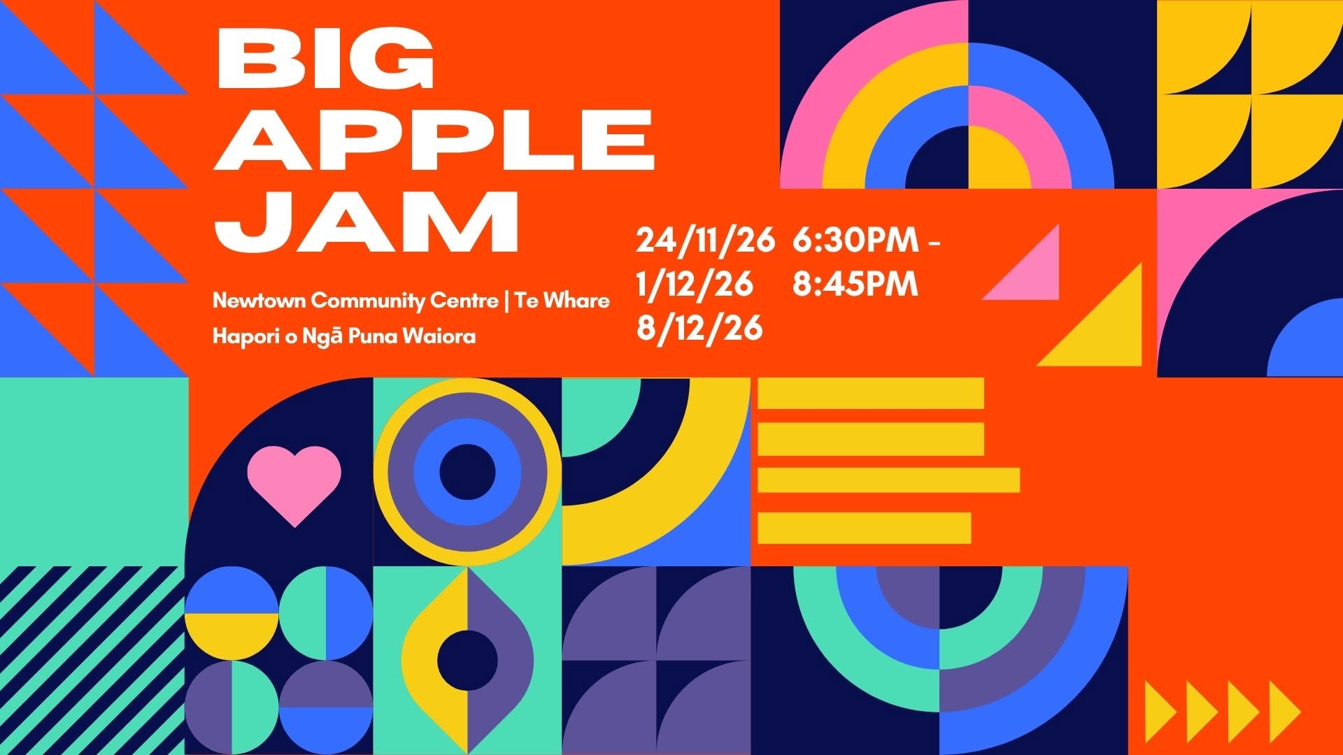 Big Apple Jam! — TUE 24 NOV