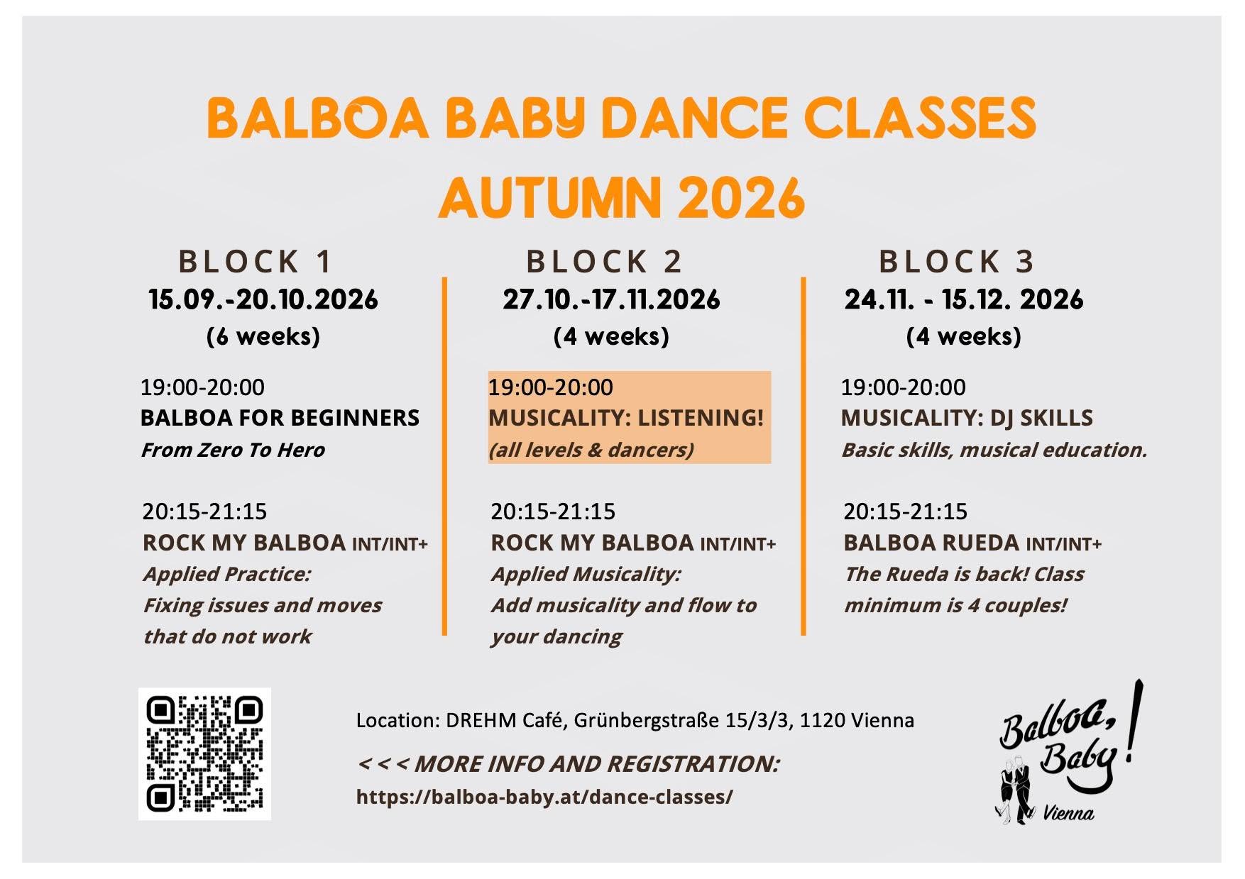 Musicality Class: LISTENING! (for all Swing dancers and levels) — TUE 27 OCT
