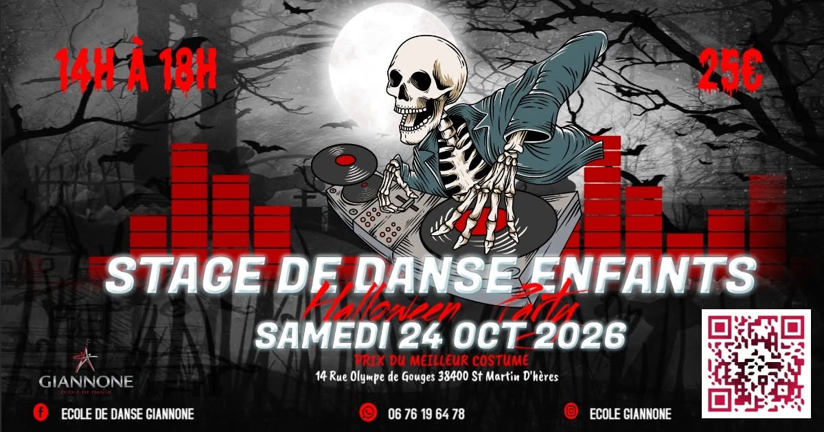 Stage HALLOWEEN enfants/Ados — SAT 24 OCT