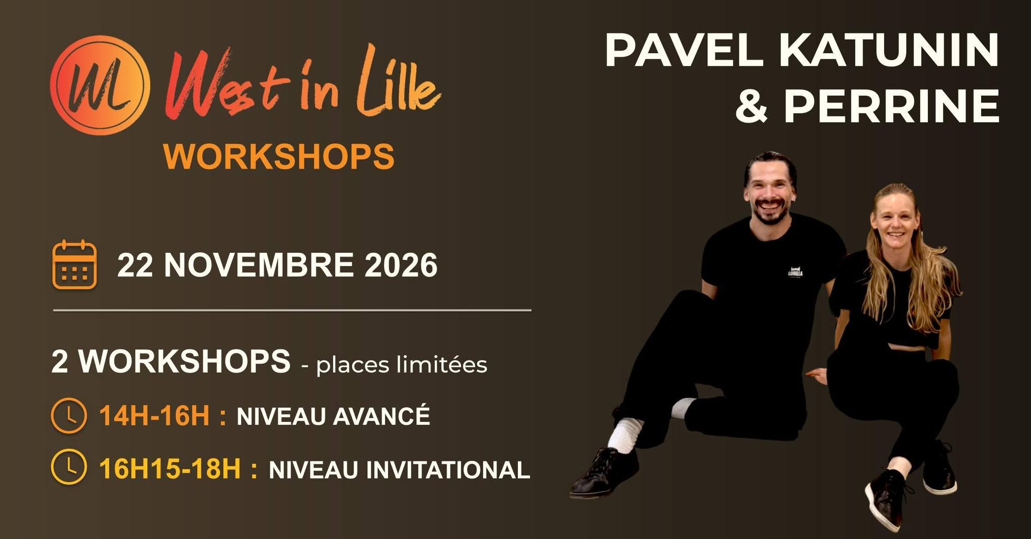 Workshop West in Lille - #3 Pavel Katunin et Perrine - Avancé & Invitational — SUN 22 NOV