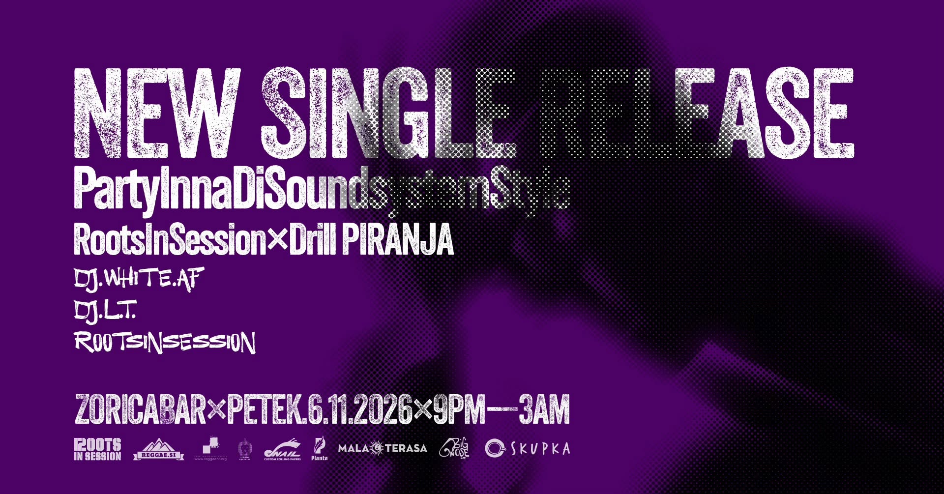 NEW SINGLE RELEASE PARTY INNA DI SOUNDSYSTEM STYLE — FRI 6 – SAT 7 NOV