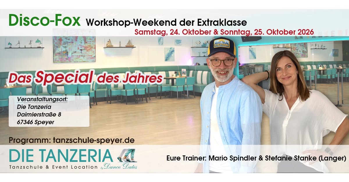 Disco-Fox-Workshop der Extraklasse mit den 4-fachen Weltmeistern — SAT 24 – SUN 25 OCT