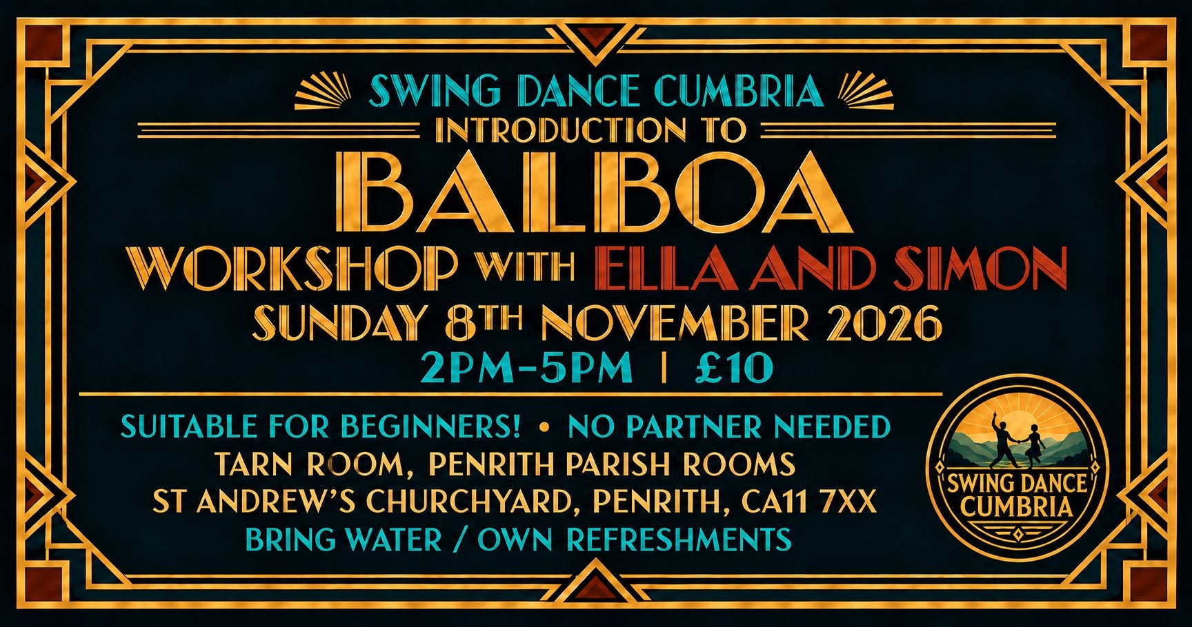 Intro To Balboa Workshop — SUN 8 NOV