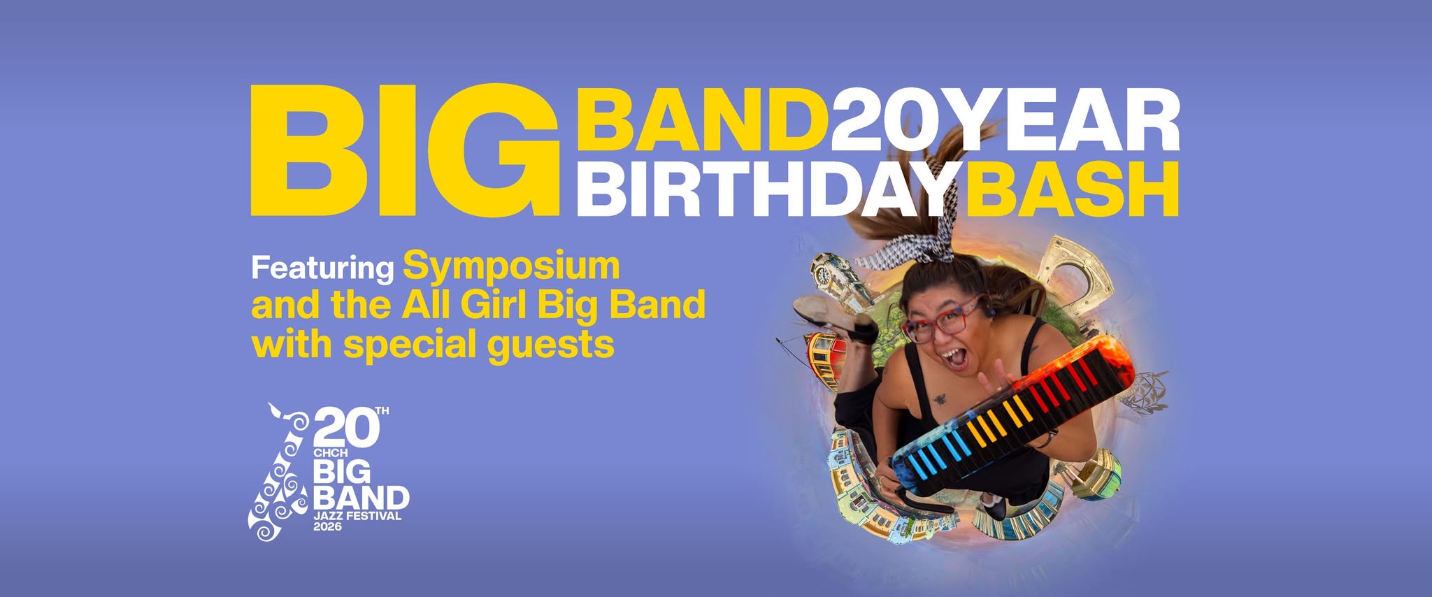 Big Band Birthday Bash Gala Concert feat Symposium, All Girl Big Band & Swingtown Rebels Dance — SAT 24 OCT