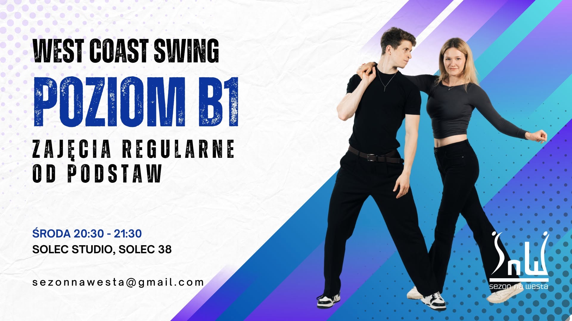 Kurs West Coast Swing od podstaw (Poziom B1) — WED 21 OCT