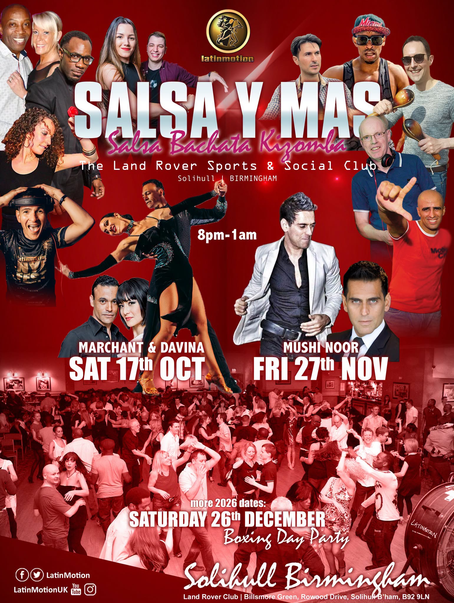 LatinMotion ❤️🔥 SALSA Y MAS 💃🏻 Land Rover Club 📍 Solihull, Birmingham — SAT 17 – SUN 18 OCT