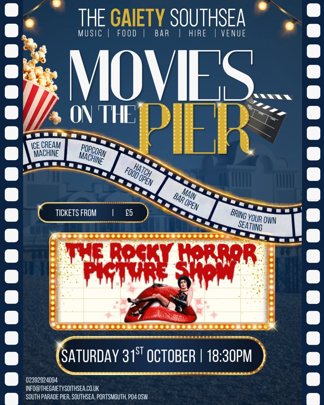 Movies on the Pier — SAT 31 OCT