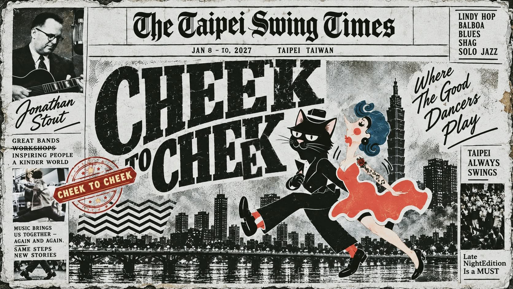 Cheek to Cheek Swing Festival — FRI 8 – SUN 10 JAN 2027