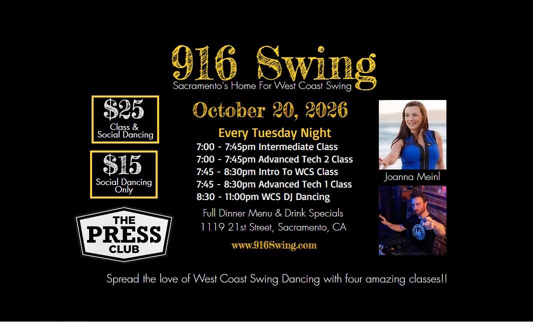 916 Swing, October 20, 2026 — WED 21 OCT