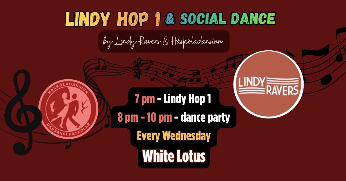 Lindy Hop 1 & social dance — WED 21 OCT