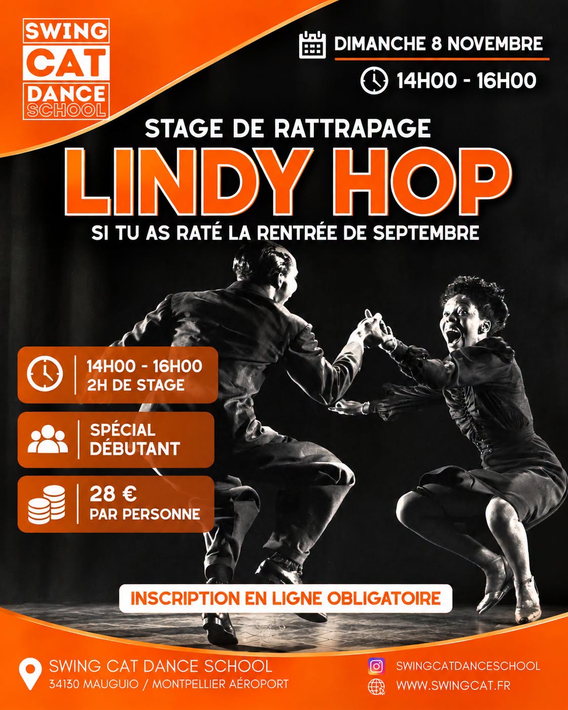 Stage Lindy hop debutant — SUN 8 NOV