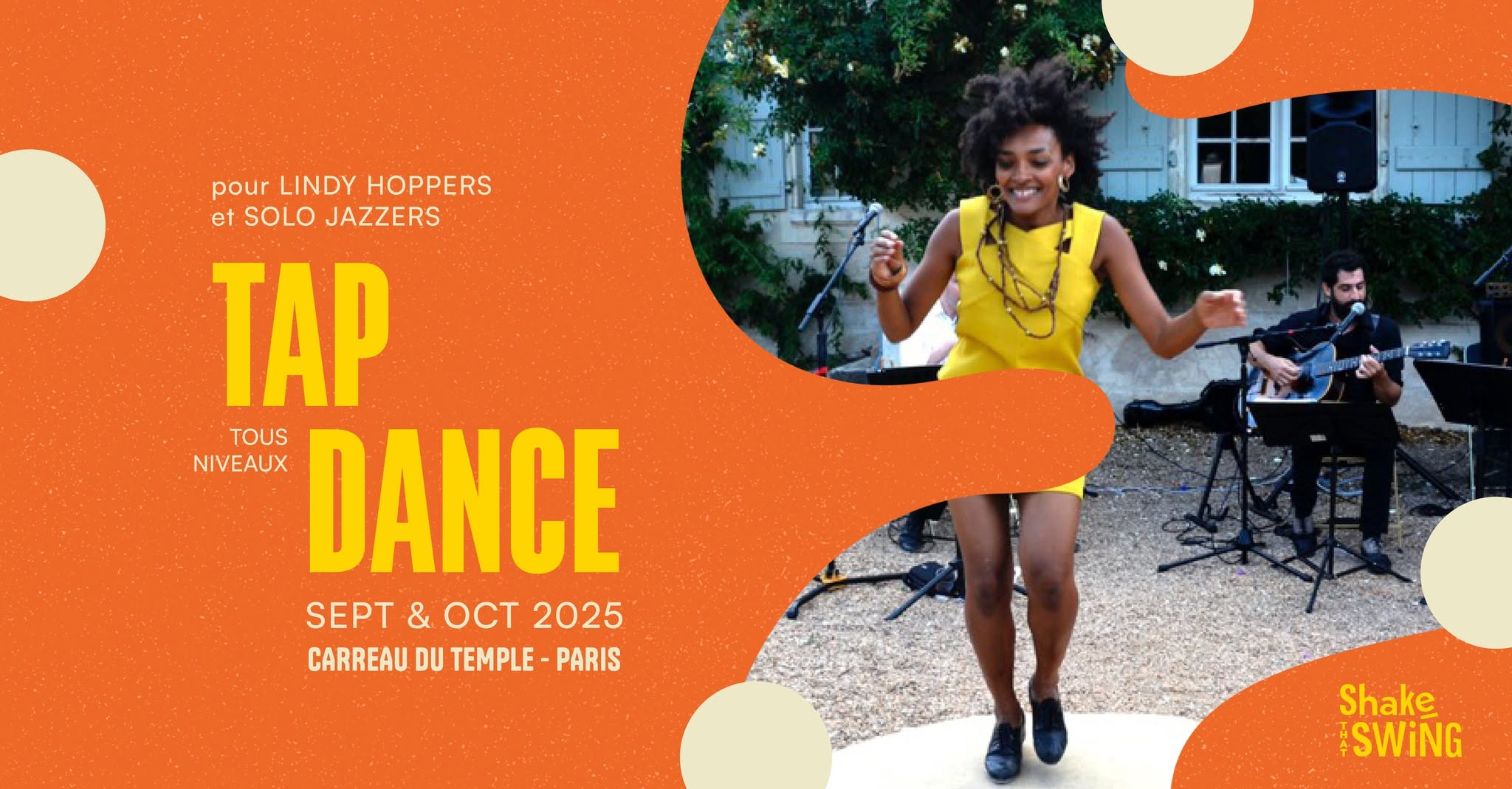 Stage de Tap Dance avec Mbango Baer — THU 29 OCT
