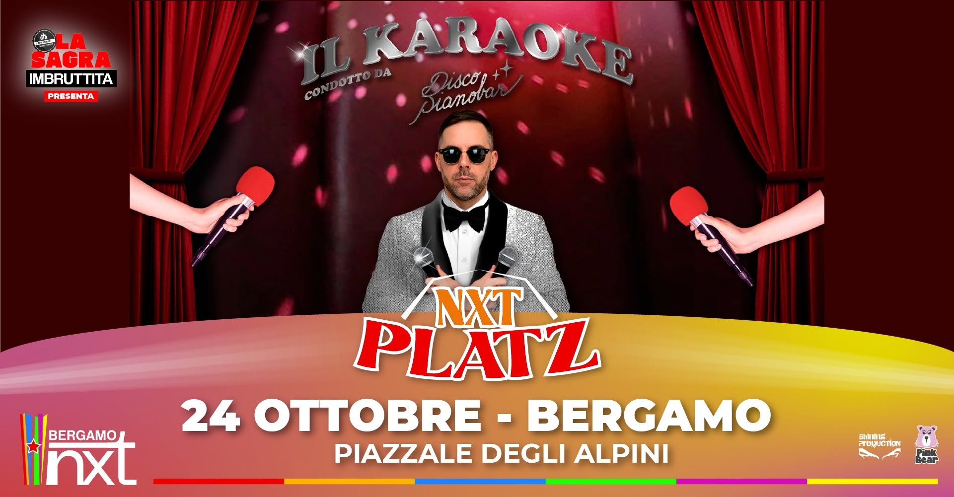 Cena Cantata 🎤 Karaoke con Discopianobar @ Sagra Imbruttita, NXT Platz Bergamo - 24 ottobre — SAT 24 OCT