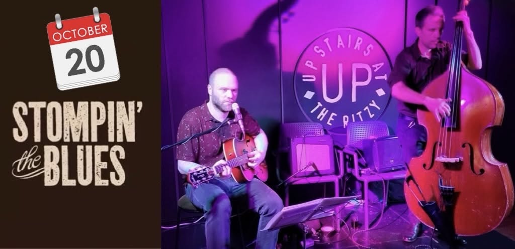 Live Music for Stompin' the Blues' 13th Birthday - John Drain and Santiago Horro — TUE 20 OCT