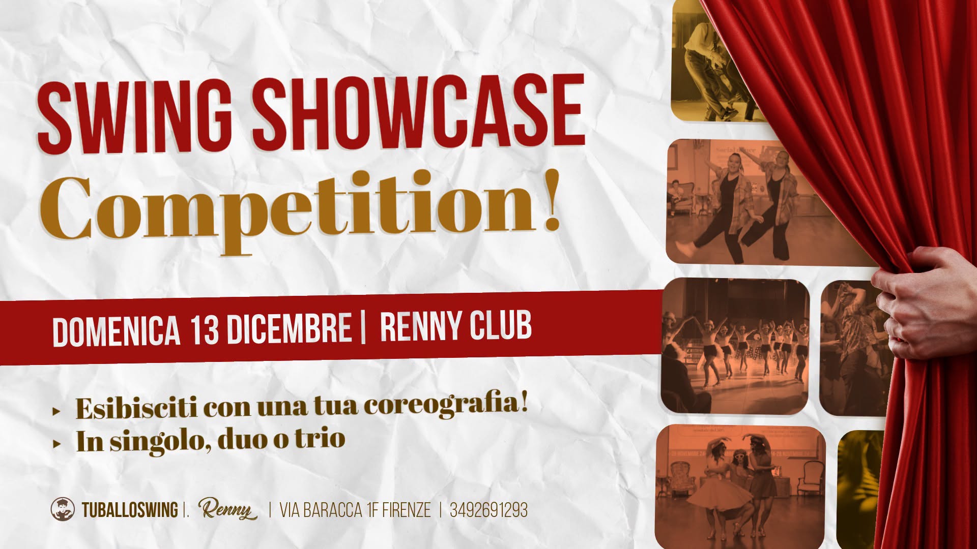 SWING SHOWCASE COMPETITION! Crea il tuo Show! — SUN 13 DEC