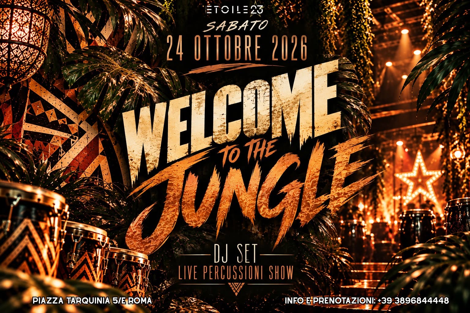 π₯ WELCOME TO THE JUNGLE π₯ | Prenota i tuoi occhiali!π β SAT 24 β SUN 25 OCT
