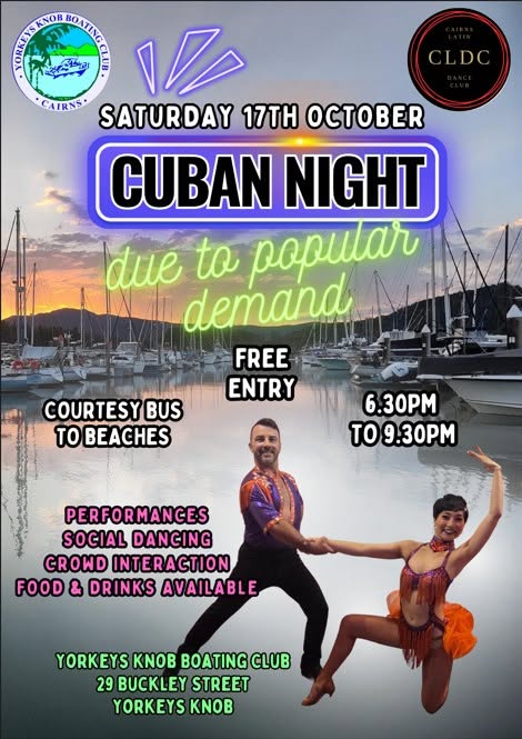 Cuban Night at YKBC — SAT 17 OCT