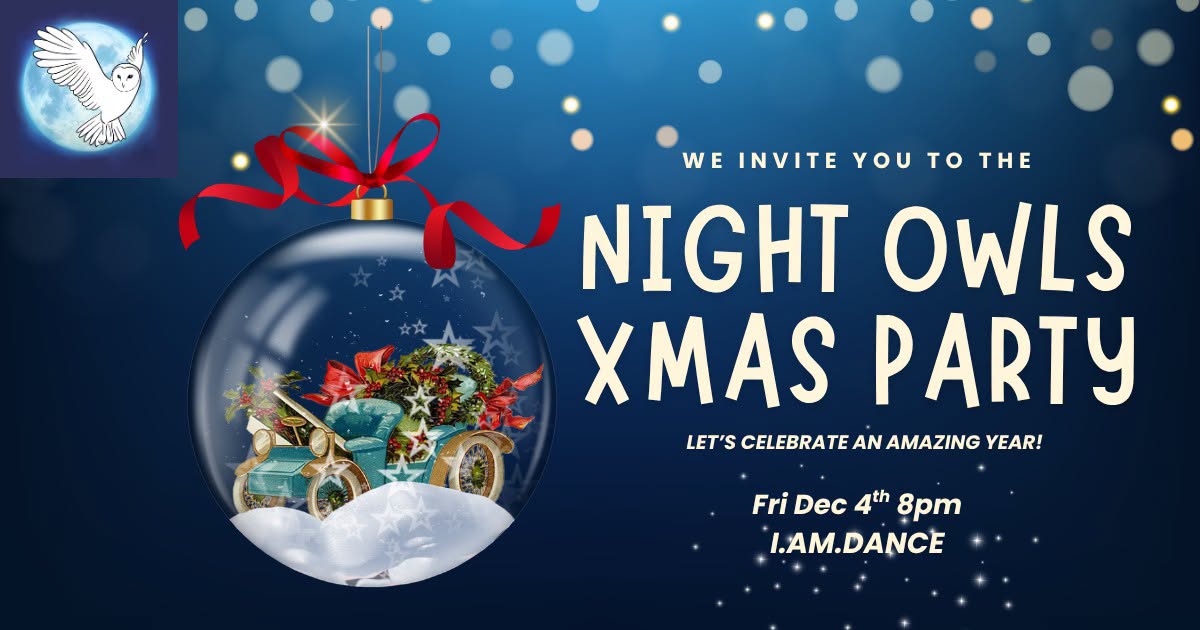 Night Owls Xmas party — FRI 4 DEC