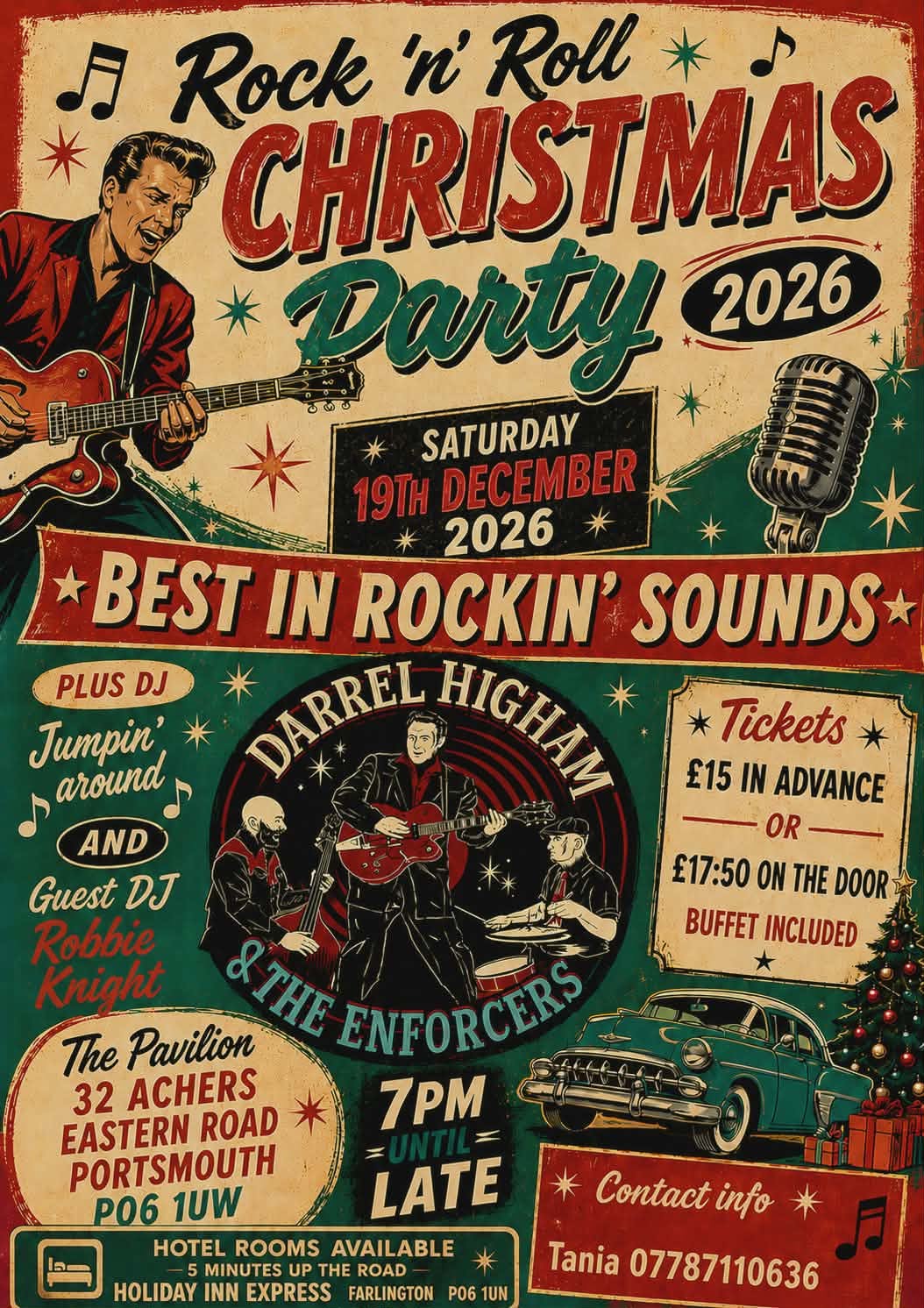 Christmas party  — SAT 19 DEC