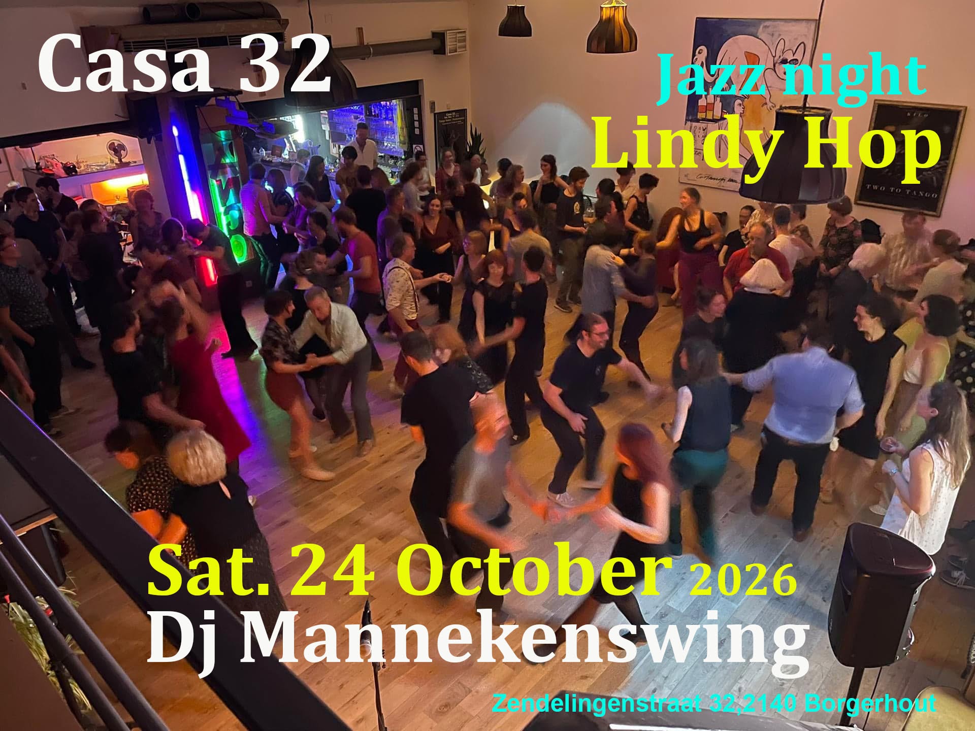 Sat. 24 Oct. 2nd Autumn 2026 Edition Lindy Hop & Swing Casa32 — SAT 24 OCT