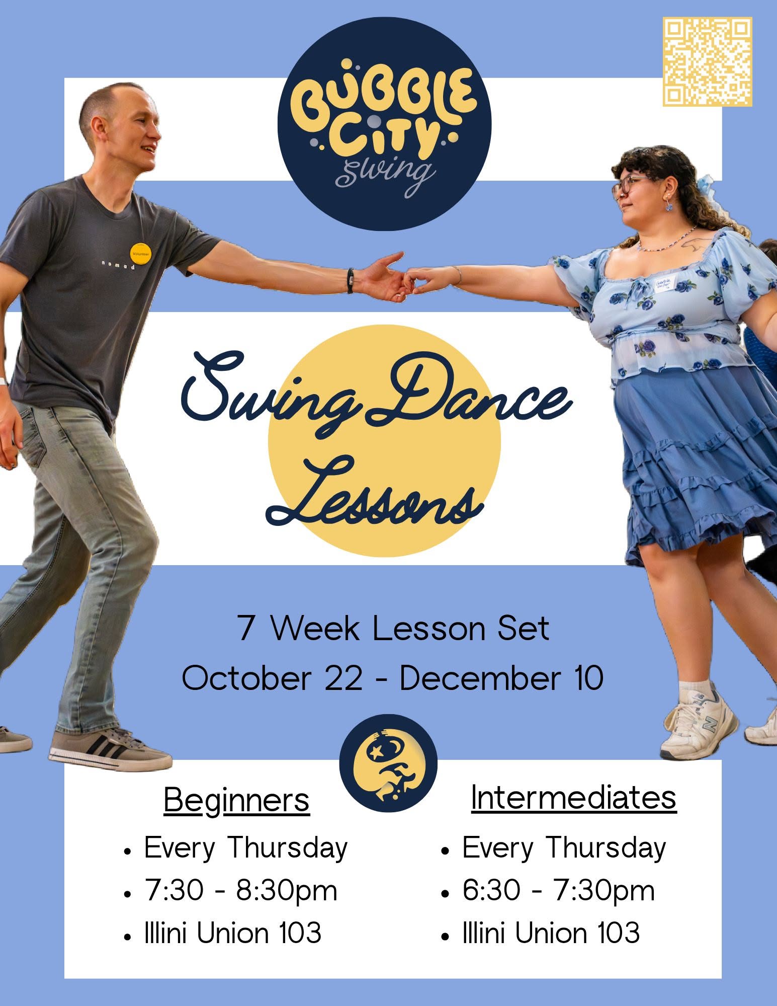 Weekly Intermediate Swing Dance Lesson — THU 22 – FRI 23 OCT