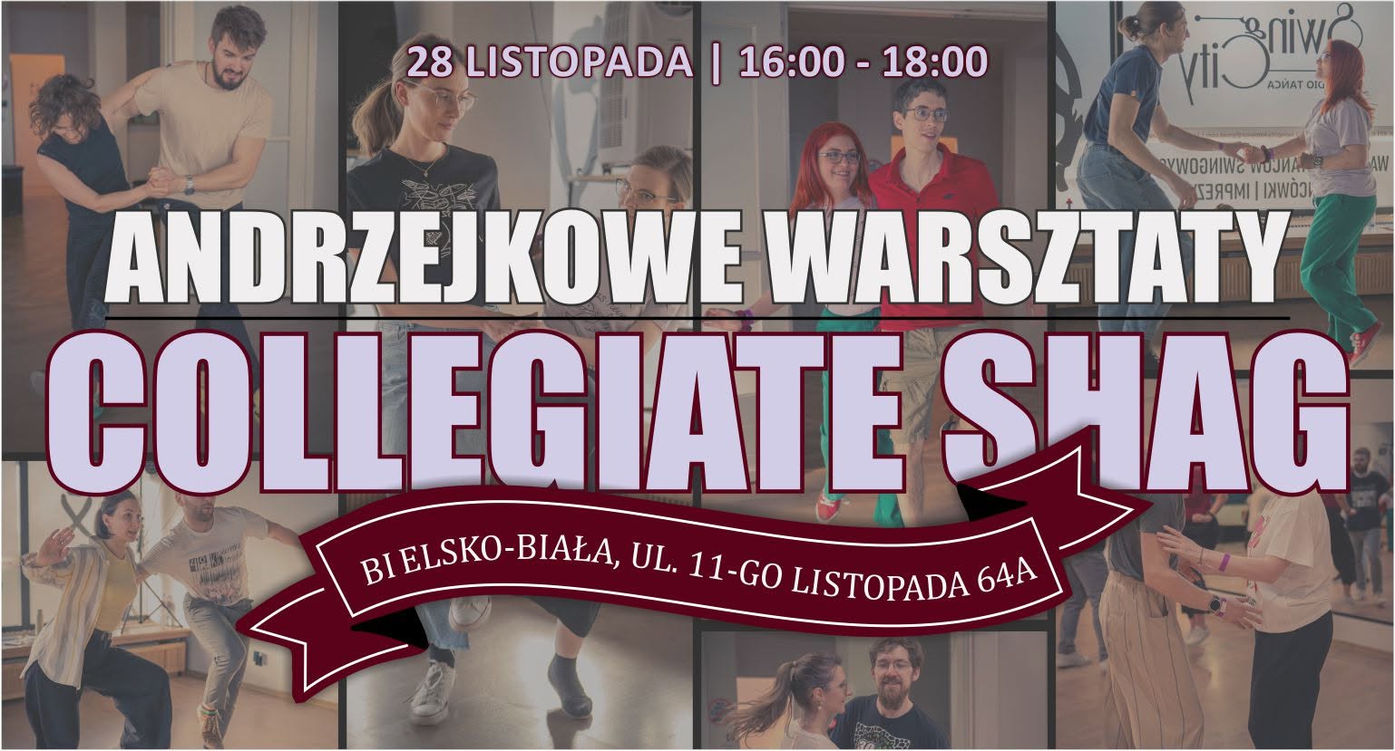 Warsztaty Collegiate Shaga Od Podstaw w Swing City Bielsko — SAT 28 NOV