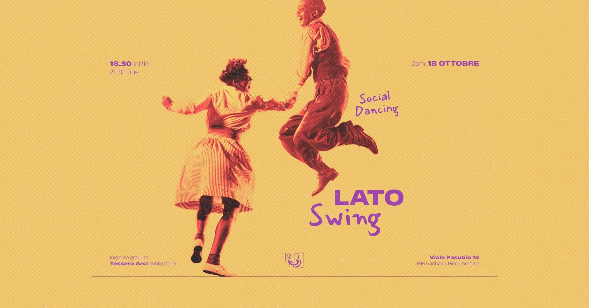 Lato Swing - Aperitivo con social dance — SUN 18 OCT