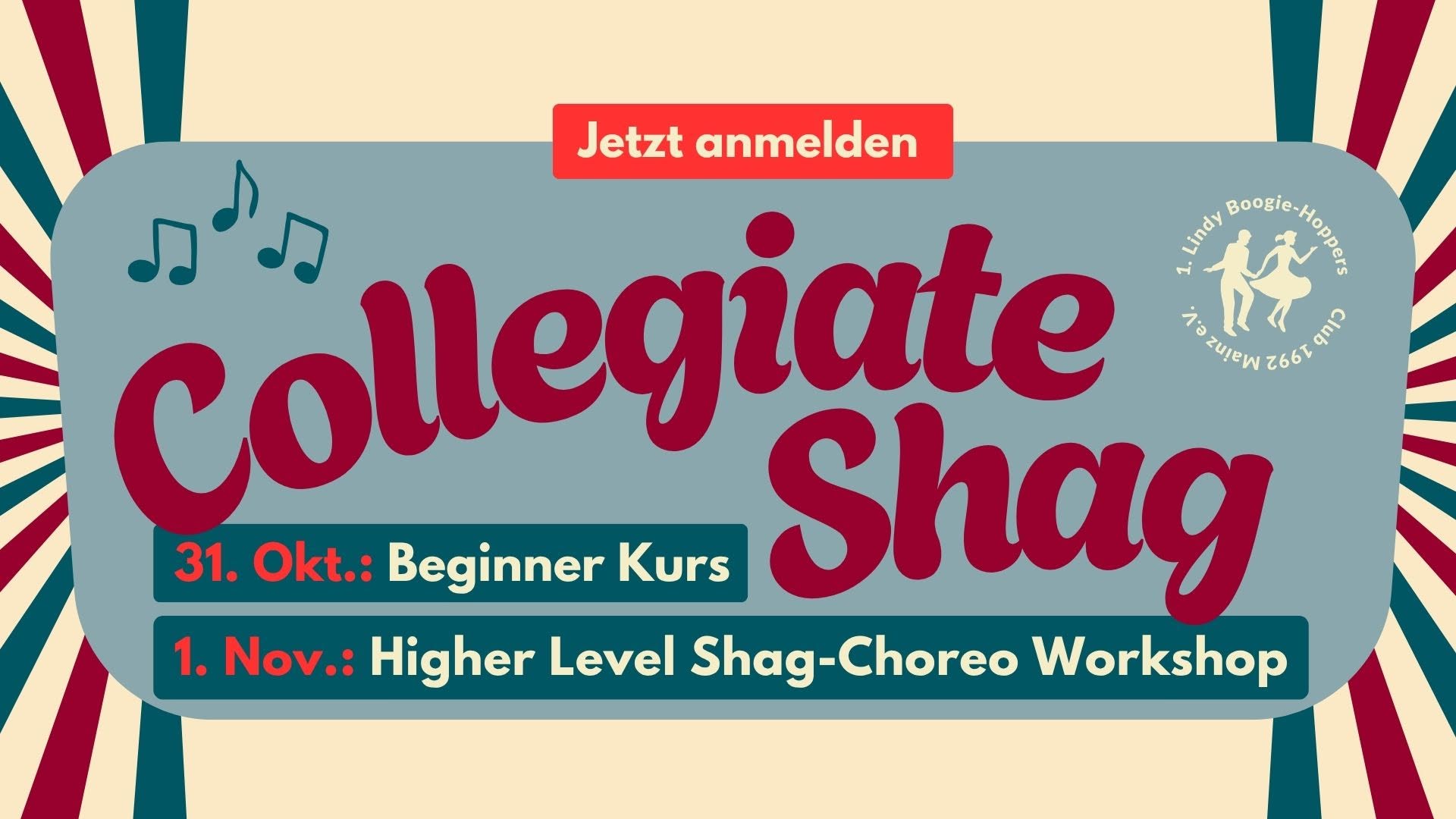 Collegiate Shag Beginner + Higher Level Nov' 2026 — SAT 31 OCT