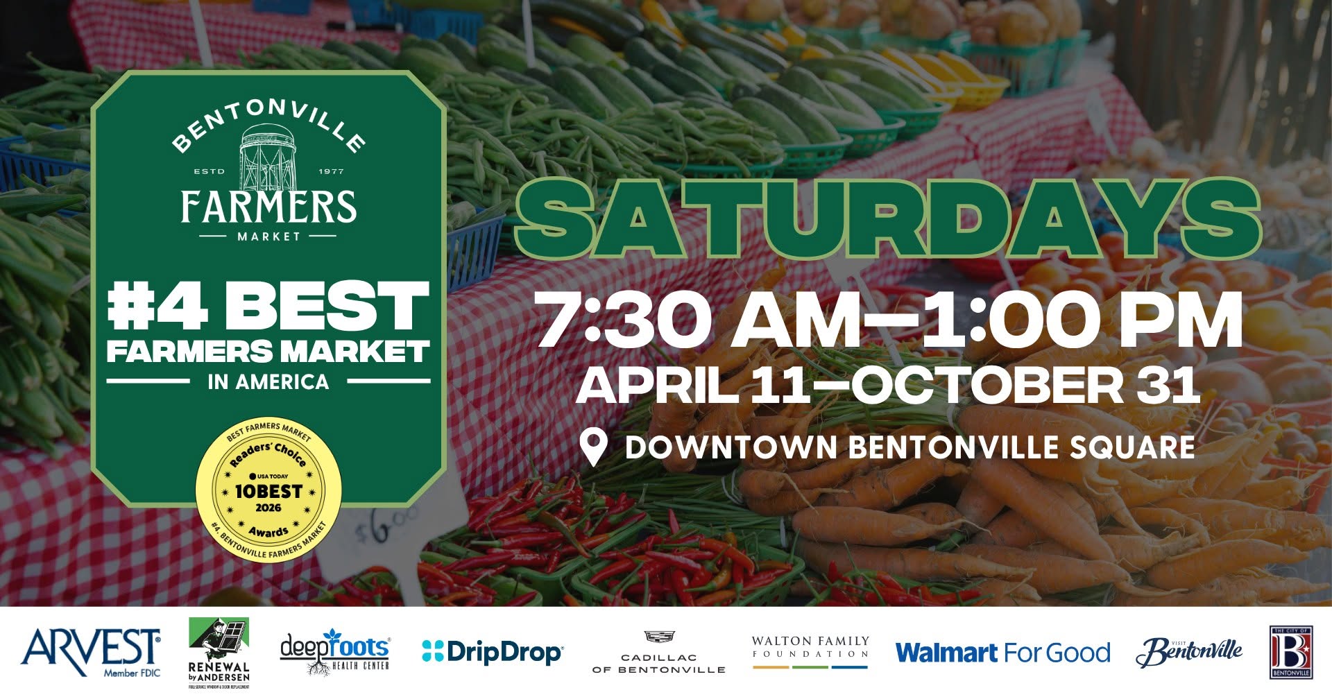 Bentonville Farmers Market - Outdoor Season — SAT 17 OCT