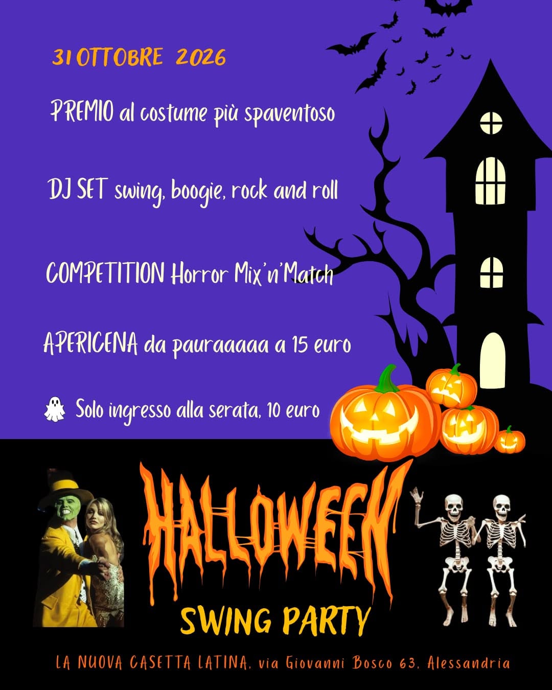 Halloween Swing Party — SAT 31 OCT